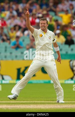 Adelaide, Südaustralien. 8. Dezember 2013.  PETER SIDDLE - Aktion vom 2. Asche Test Match spielte in Adelaide Oval. Bildnachweis: Europäische Sportnachrichten fotografische Agentur/Alamy Live Stockfoto