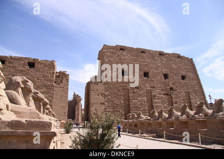 der Karnak-Tempel @luxor Stockfoto