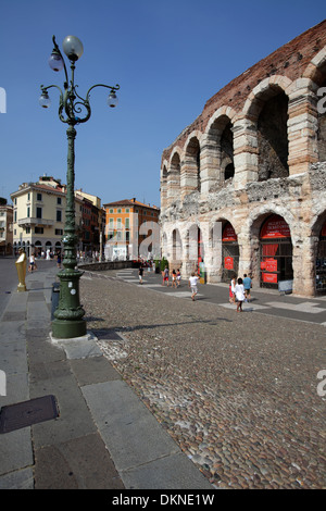 Arena in Piazza Bra, Verona, Italien Stockfoto