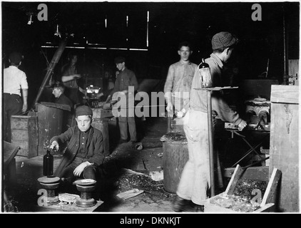 Tageslichtszene. Wheaton Glashütten. Boy ist Howard Lee. Seine Mutter zeigte mir die Familien-Datensatz in der Bibel, die gebar... 523239 Stockfoto