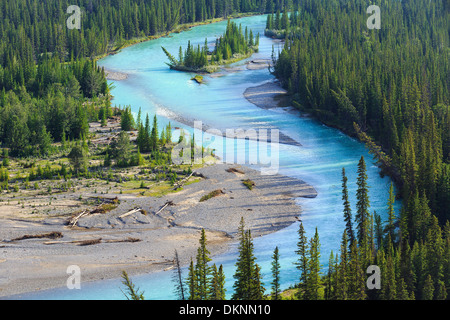 Bow River, Banff Nationalpark, Alberta, Kanada Stockfoto