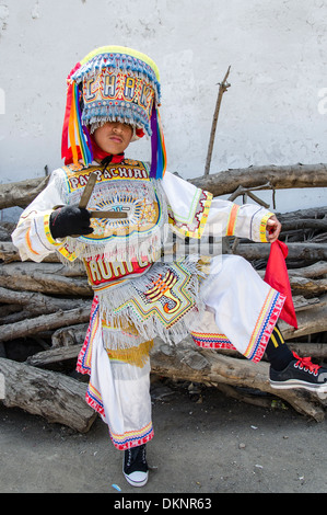 Schere Tänzer danzantes de Tijeras. immaterielle Kulturerbe der Unesco. Peru. Stockfoto