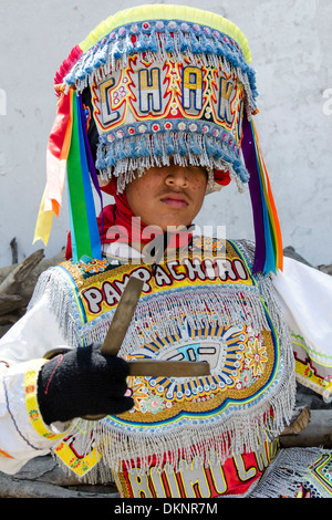 Schere Tänzer danzantes de Tijeras. immaterielle Kulturerbe der Unesco. Peru. Stockfoto