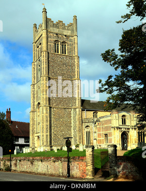 Auge Suffolk mittelalterliche Kirchturm ragt English England UK Stockfoto