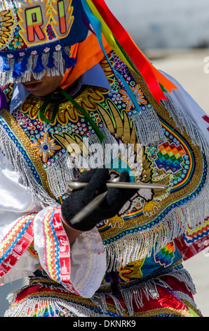 Schere Tänzer danzantes de Tijeras. immaterielle Kulturerbe der Unesco. Peru. Stockfoto