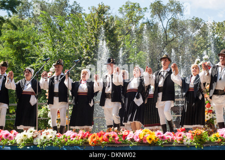 Moldauer Limba Noastra (Sprache Nationalfeiertag, 31. August) in Chisinau, der Hauptstadt der Republik Moldau zu feiern. Stockfoto