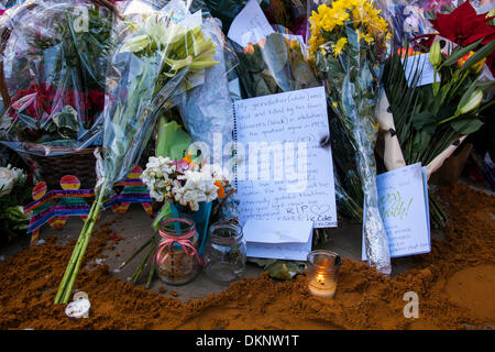 London, UK. 8. Dezember 2013: Hommagen an Nelson Mandela am Parliament Square, London, Vereinigtes Königreich Kredit bezahlt werden: Galit Seligmann/Alamy Live-Nachrichten Stockfoto