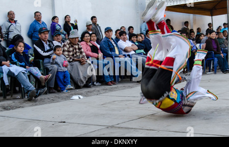 Schere Tänzer danzantes de Tijeras. immaterielle Kulturerbe der Unesco. Peru. Stockfoto