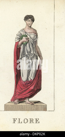 Flora, Göttin der Blumen, der römischen Mythologie Stockfoto, Bild