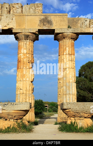 Tempel der Hera, Selinunte, Sizilien, Italien Stockfoto