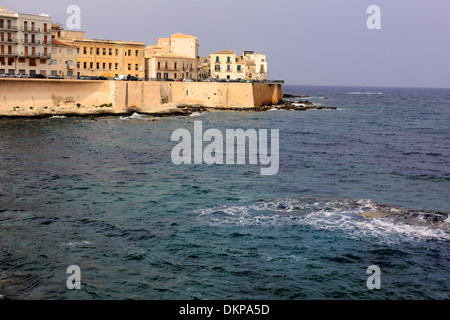 Mittelmeer, Ortygia, Syrakus, Sizilien, Italien Stockfoto