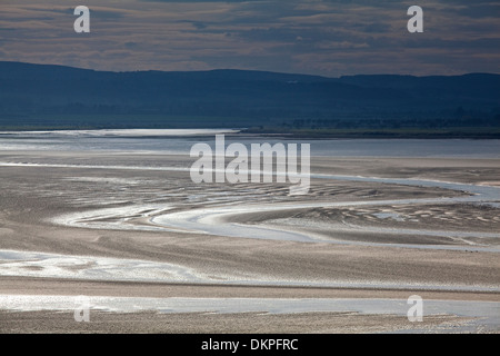 Gezeiten-Pools am Strand bei Ebbe Stockfoto