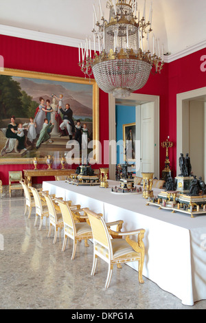 Palast Interieur, nationales Museum von Capodimonte, Neapel, Kampanien, Italien Stockfoto