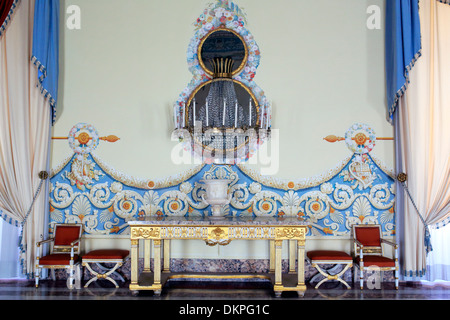 Palast Interieur, nationales Museum von Capodimonte, Neapel, Kampanien, Italien Stockfoto