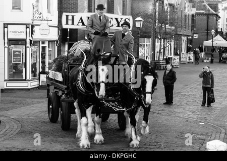 Harveys Brauerei Dray, Lewes, Sussex, England Stockfoto