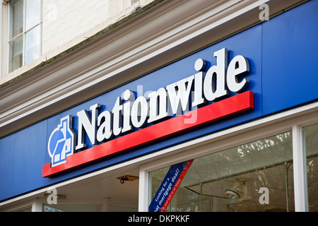 Nahaufnahme des Schilds der Niederlassung der Nationwide Building Society außerhalb Englands Großbritannien Großbritannien Großbritannien Großbritannien Großbritannien Großbritannien Großbritannien Großbritannien Großbritannien Großbritannien Großbritannien Großbritannien Stockfoto