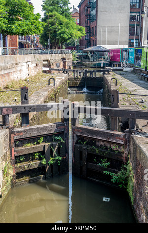 Zwei Schleusen in Manchester geschlossen Stockfoto