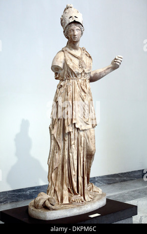 Statue der Minerva (2. Jahrhundert), das Archäologische Nationalmuseum Neapel, Kampanien, Italien Stockfoto