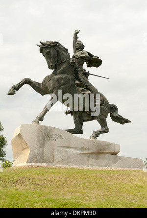 Denkmal für Alexander Suvorov in Tiraspol, Hauptstadt von Transnistrien. Stockfoto