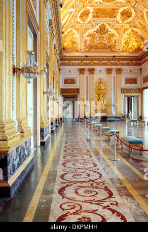 Kaisersaal, königlichen Palast von Caserta, Kampanien, Italien Stockfoto