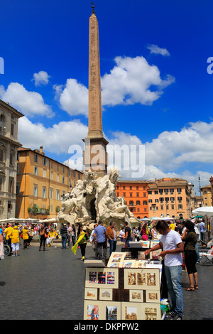 Piazza Navona, Rom, Italien Stockfoto