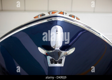 Rivarama Superyacht im Bau an der Riva-Fabrik in Sarnico, Italien. Stockfoto