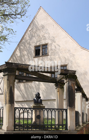 Eisleben Sachsen Anhalt Luthers erst Geburtshaus Geburtshaus Luther. Stockfoto