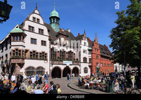 Rathausplatz Freiburg Im Breisgau Stockfoto