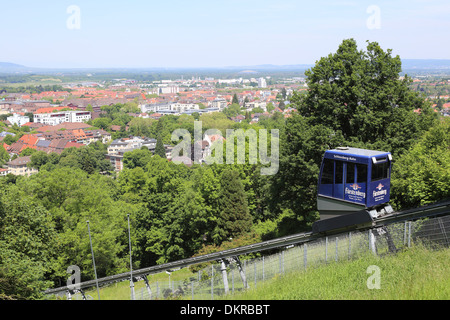 Freiburg Im Breisgau-Schlossberg-Bahn Stockfoto