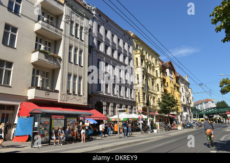 Kastanienallee, Prenzlauerberg, Berlin, Deutschland Stockfoto