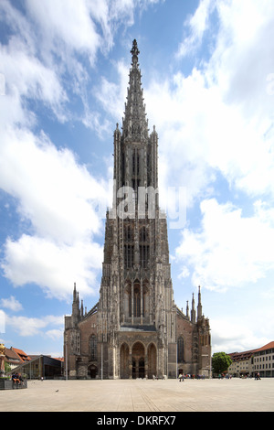 Ulmer Münster Münsterplatz Stockfoto