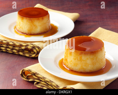 Kubanische Kokos Pudding dessert Stockfoto