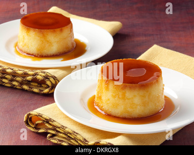 Kubanische Kokos Pudding dessert Stockfoto