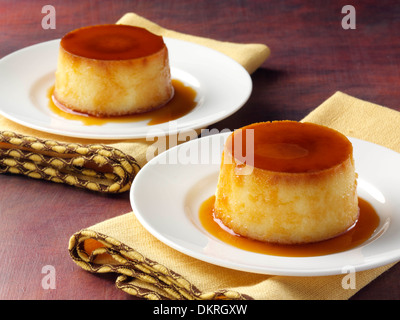 Kubanische Kokos Pudding dessert Stockfoto