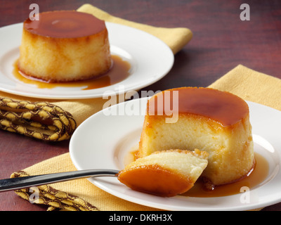 Kubanische Kokos Pudding dessert Stockfoto