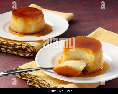 Kubanische Kokos Pudding dessert Stockfoto