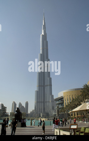 Burj Khalifa. Höchste von Menschenhand errichtete Bauwerk der Welt. Dubai, Vereinigte Arabische Emirate Stockfoto