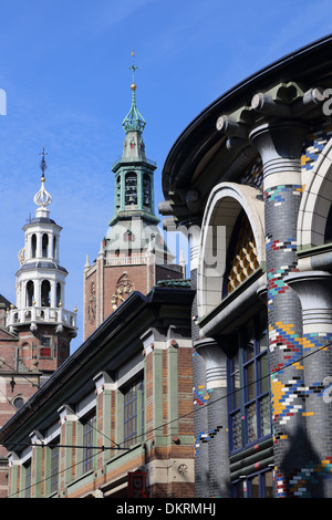 Den Haag Gravenstraat Grote Kerk Altstädter Rathaus den Stachel Stockfoto