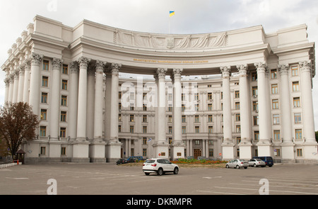 Ministry of Foreign Affairs Gebäude in der Nähe Mykhailiv Platz in Kiew, die Hauptstadt der Ukraine. Stockfoto