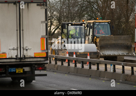 Autobahn Baustellen Straße Arbeit Werke Autobahnen M1 Reparatur ...