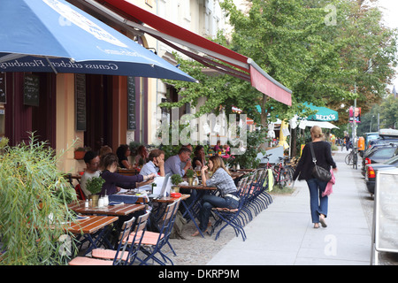 Berlin Prenzlauer Berg Knaakstraße Stockfoto