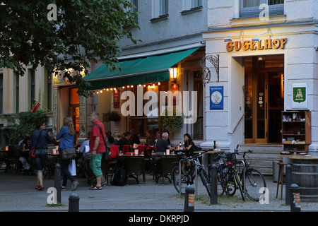 Berlin Prenzlauer Berg Kollwitzstraße Gugelhof Stockfoto