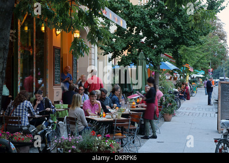 Berlin Prenzlauer Berg Knaakstraße Stockfoto