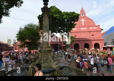 Queen-Victoria-Brunnen, Christus-Kirche, Melaka, Malaysia Stockfoto