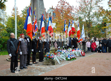 Gedenktag in Parthenay Deux-Sèvres Frankreich Stockfoto