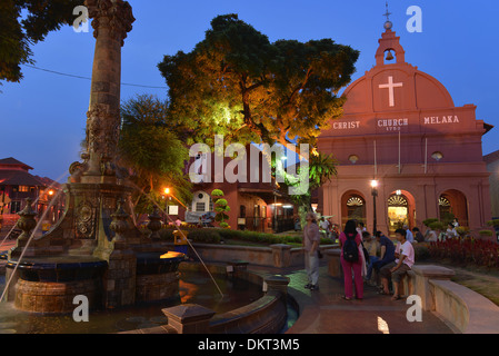 Queen-Victoria-Brunnen, Christus-Kirche, Melaka, Malaysia Stockfoto