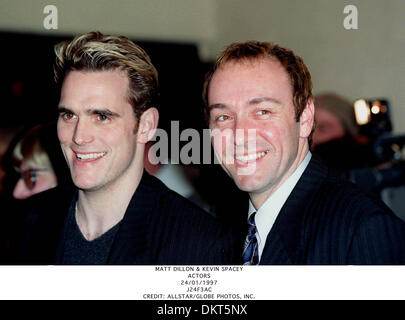 MATT DILLON & KEVIN SPACEY. ACTORS.24/01/1997.J24F3AC. Stockfoto