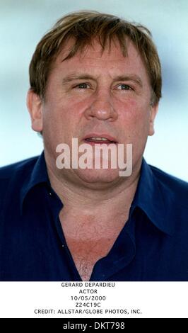 10. Mai 2000 - Gérard DEPARDIEU. ACTOR.10/05/2000.Z24C19C. CREDIT: (Kredit-Bild: © Globe Photos/ZUMAPRESS.com) Stockfoto