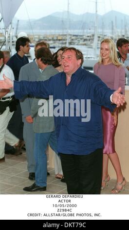 10. Mai 2000 - Gérard DEPARDIEU. ACTOR.10/05/2000.Z29B4C. CREDIT: (Kredit-Bild: © Globe Photos/ZUMAPRESS.com) Stockfoto