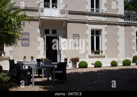 Amboise, Frankreich, im Sommer. Les Pavillon Des Lys Hotel Stockfoto